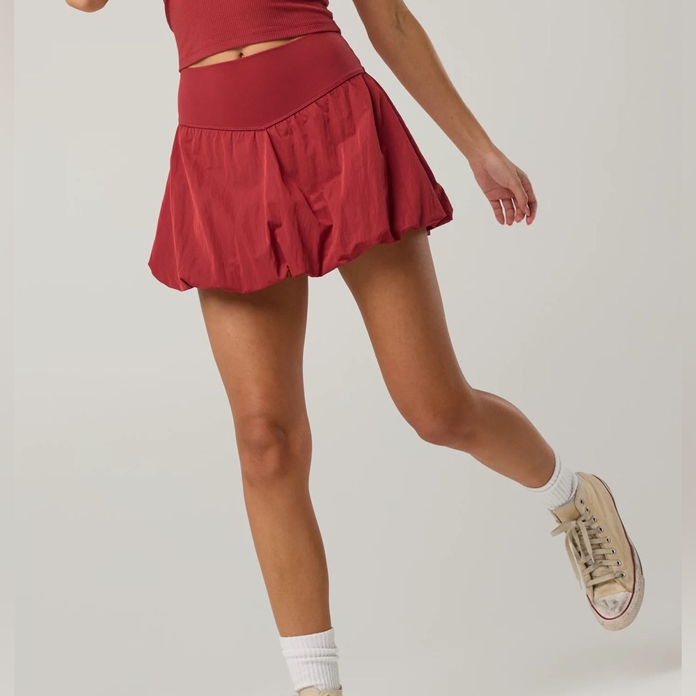 (Set of 2)Offline Aerie Red Orange Two-Piece Crop Top and Skirt Set - Picture 3 of 9